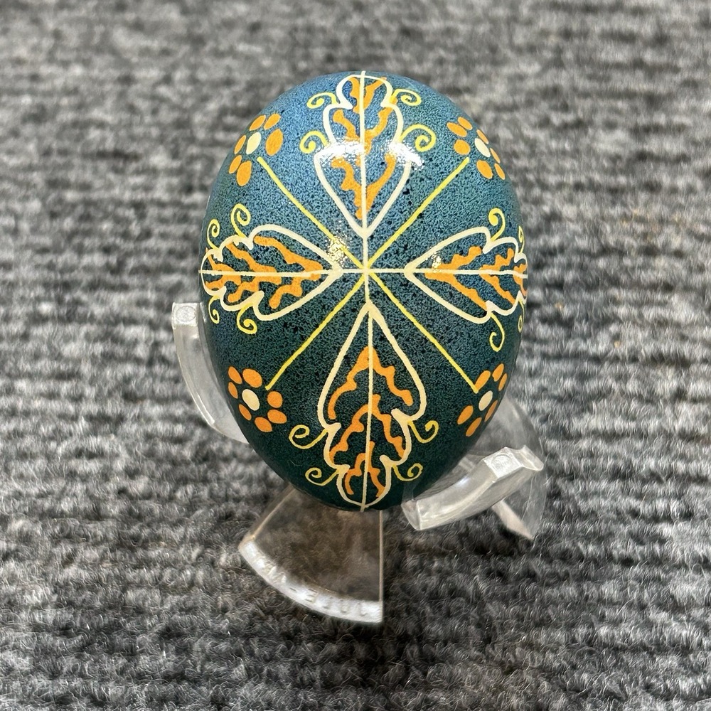 Ukrainian Pysanka Egg Flips Itself Unique Ukraine Gift Holiday Easter Hand Paint